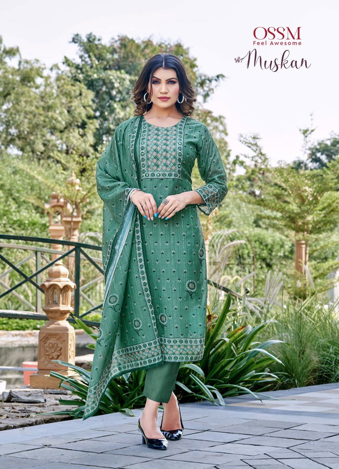 Muskan Ossm Viscose Exclusive Wear Wholesale Readymade Salwar Suit